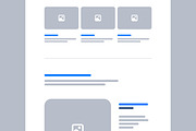 Website Landing Page Wireframe, a Landing Page Template by CreativeShaper (Thumbnail 4 of 6)