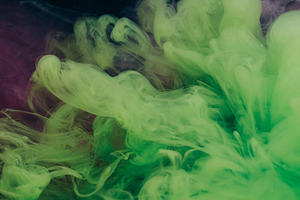 Paint cloud smoke texture glitter water splash art