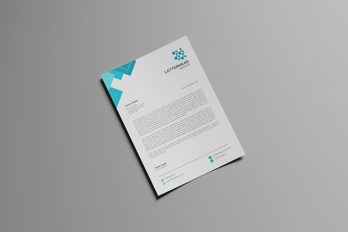 High Quality Letterhead Mockup, a Product Mockup by AKMAL STUDIO (Photo 7 of 9)
