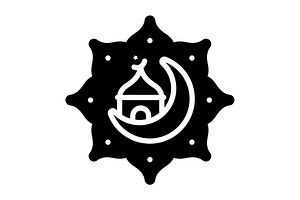 Islamic ramadan solid icon, a Solid Icon by Creative priyanka