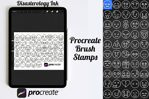 Emojis Set 2 Procreate Brush Stamps