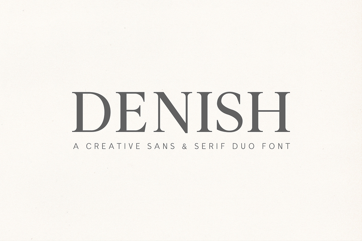 Denish Sans & Serif Duo Font Family, a Serif Font by Creativetacos (Photo 1 of 12)