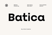 Batica – Modern Geometric Sans Serif, a Sans Serif Font by Yukita Creative (Thumbnail 1 of 10)