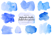 Bright & Blue Watercolor Elements, an Object Graphic by Chelsea Bromley (Thumbnail 3 of 3)