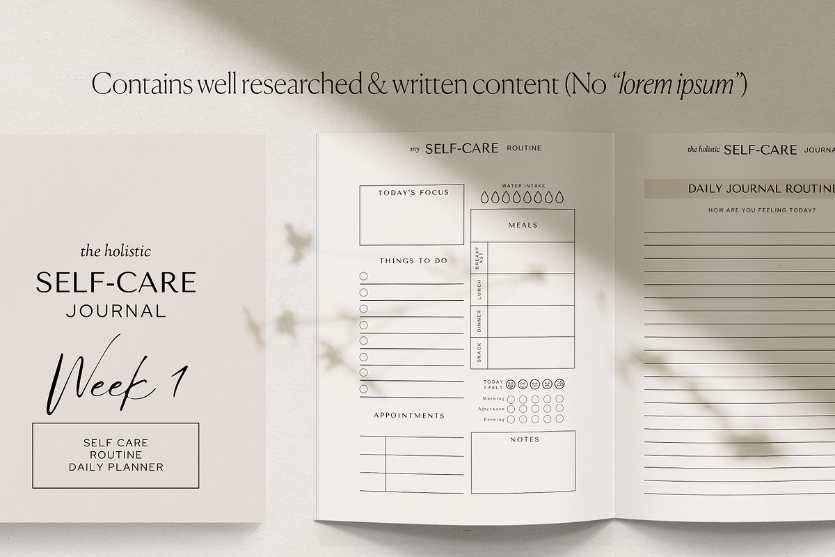 Self-care Journal Canva Template, a Presentation Template by HelloKarla (Photo 2 of 6)