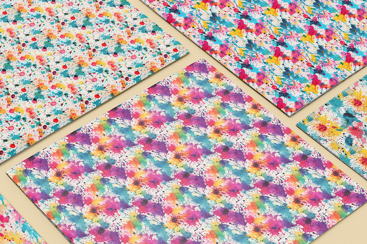 20 Seamless Grunge Color Splashes, a Pattern Graphic by Nordic Design (Photo 3 of 9)