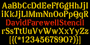 DavidFarewellStencil, a Sans Serif Font by Ingrimayne Type (Thumbnail 2 of 5)