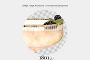 Blackberry Champagne Cocktail, an Illustration by 1801Prints (Thumbnail 3 of 4)