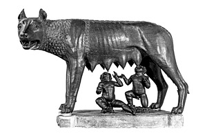 Capitoline wolf with Romulus and Rem, an Arts & Entertainment Photo by BOOCYS