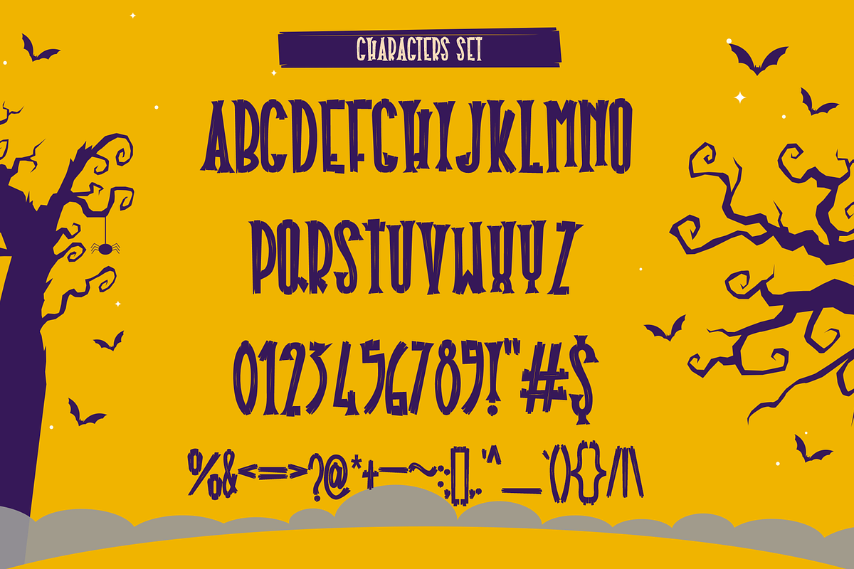 Halloween Plaque, a Handwritten Font by asfgraphics (Photo 6 of 8)