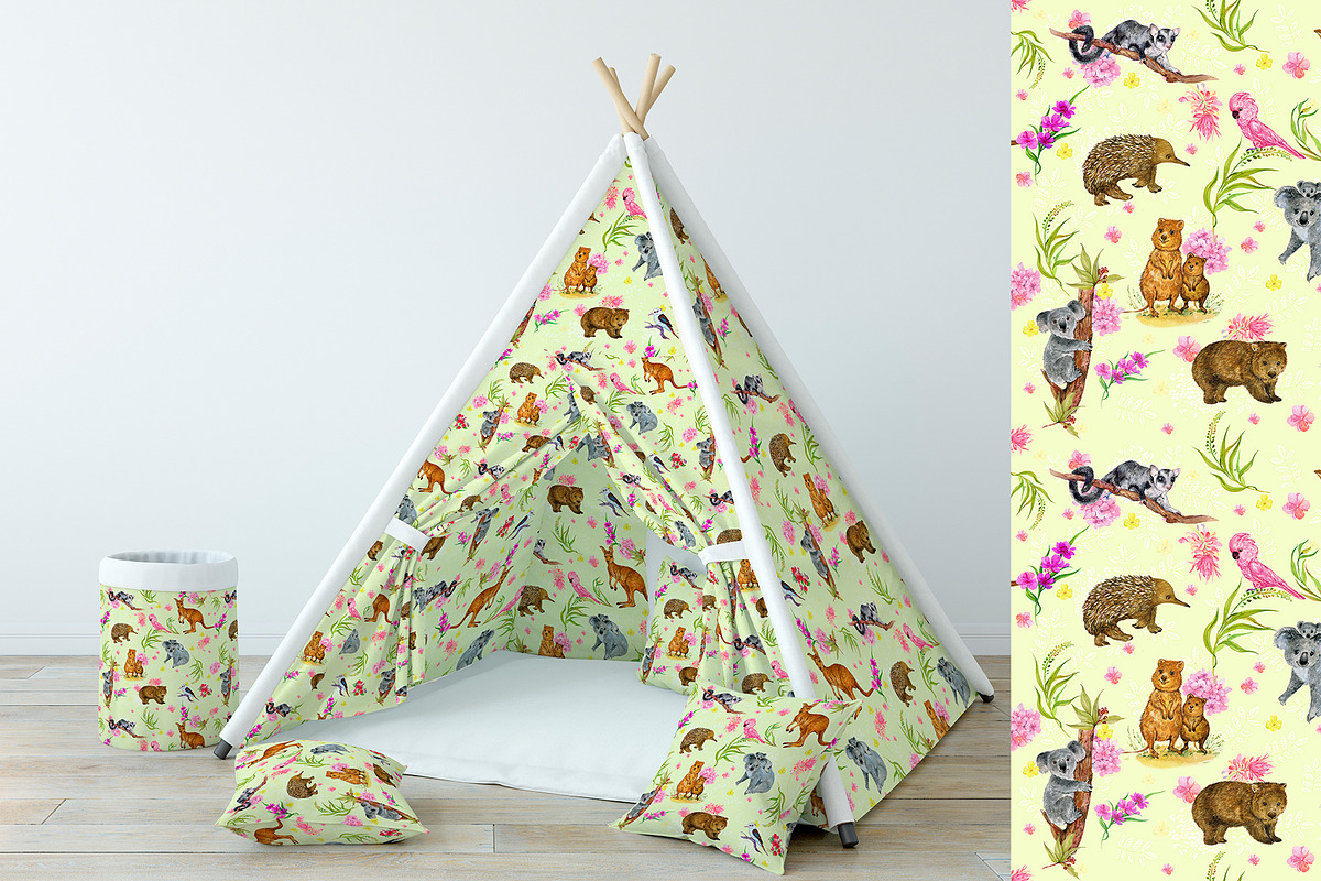 Australia  seamless patterns, a Pattern Graphic by MitrushovaArt (Photo 4 of 11)