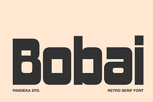 Bobai - Retro Sans Serif Font
