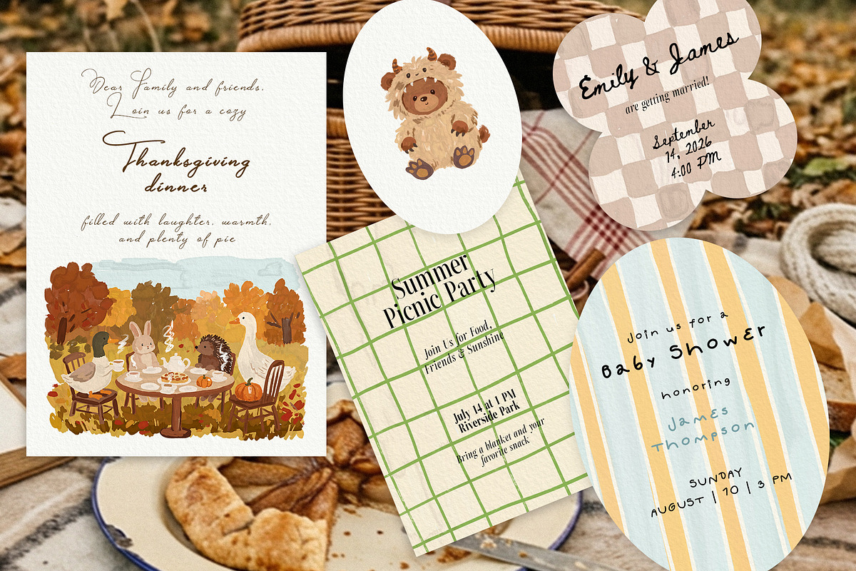 Autumn Cottagecore & Halloween Set, a Seasonal Illustration by divanovskaya_nv (Photo 5 of 18)