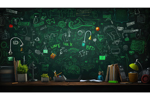 creative question mark green ai, a School & Education Photo by pikepicture