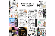 700+ Procreate Brushes Bundle, a Brushes & More by LaurenceVArtiste (Thumbnail 6 of 9)