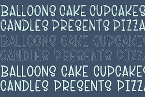 Surprise Party, Fun Birthday Fonts