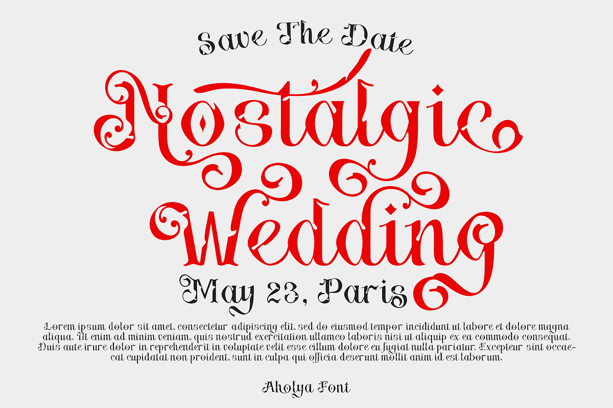 Aholya - Display Font, a Blackletter Font by TypeClassHeroes (Photo 6 of 10)