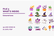 Halloween Icons, an Outline Icon by RachelDanam (Thumbnail 13 of 14)