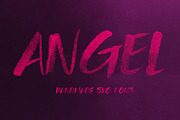 Angel Brush & SVG Font, a Handwritten Font by Cruzine (Thumbnail 10 of 10)