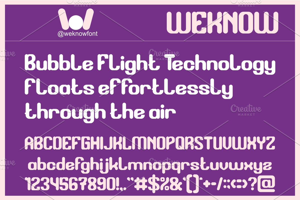 Bubble FLight font, a Sans Serif Font by weknow (Photo 3 of 8)