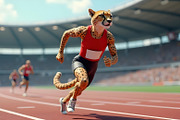 Cheetah running athletes are running, an Animal Photo by Stock Shape (Thumbnail 4 of 8)