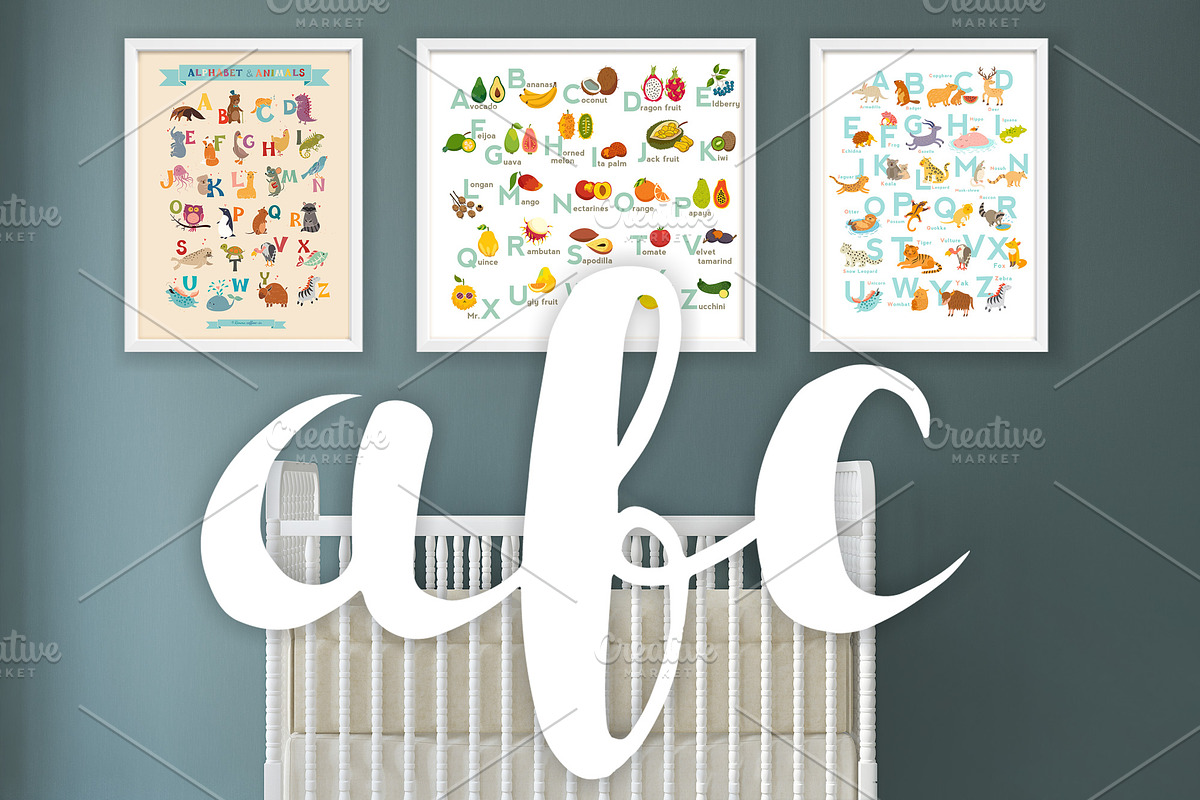 English alphabet vector bundles, an Animal Illustration by Rimma (Photo 1 of 8)