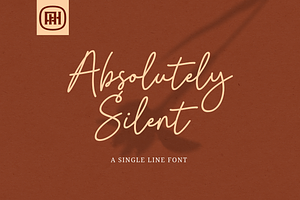 Absolutely Silent - A Monoline Font