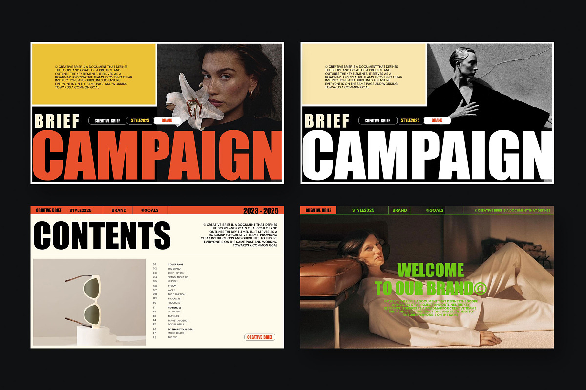 Brief Campaign Creative Template, a Presentation Template by Studio Industry (Photo 4 of 11)