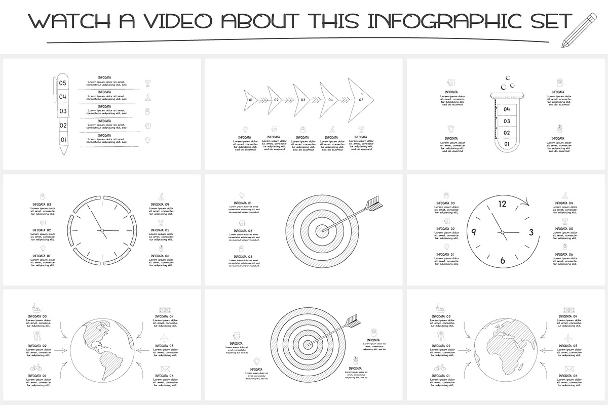 Doodle animated infographics 1 preview 7