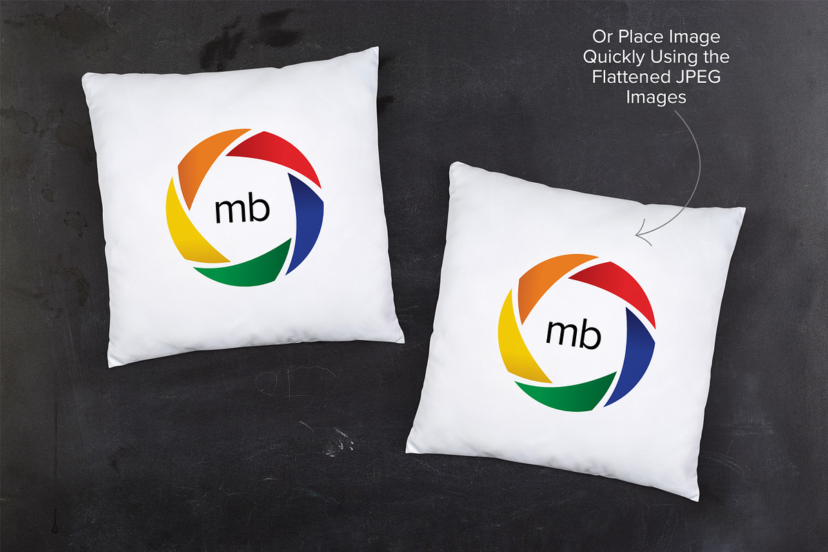 Two Pillow Mockup Bundle - PSD & JPG, a Product Mockup by MelissaBMockups (Photo 6 of 8)
