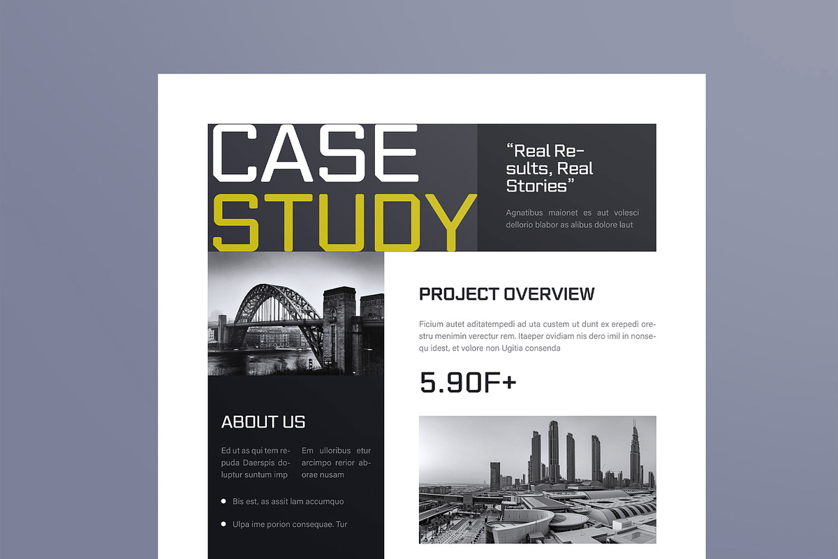 Case Study Flyer Template, a Flyer Template by MightyDesign (Photo 2 of 8)