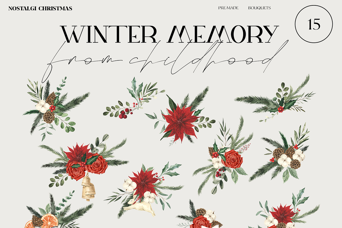 Winter memory Christmas, a Seasonal Illustration by LiChu Art (Photo 27 of 30)