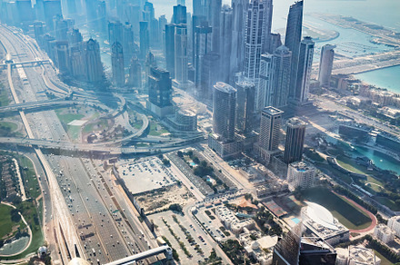 Dubai aerial view, UAE.