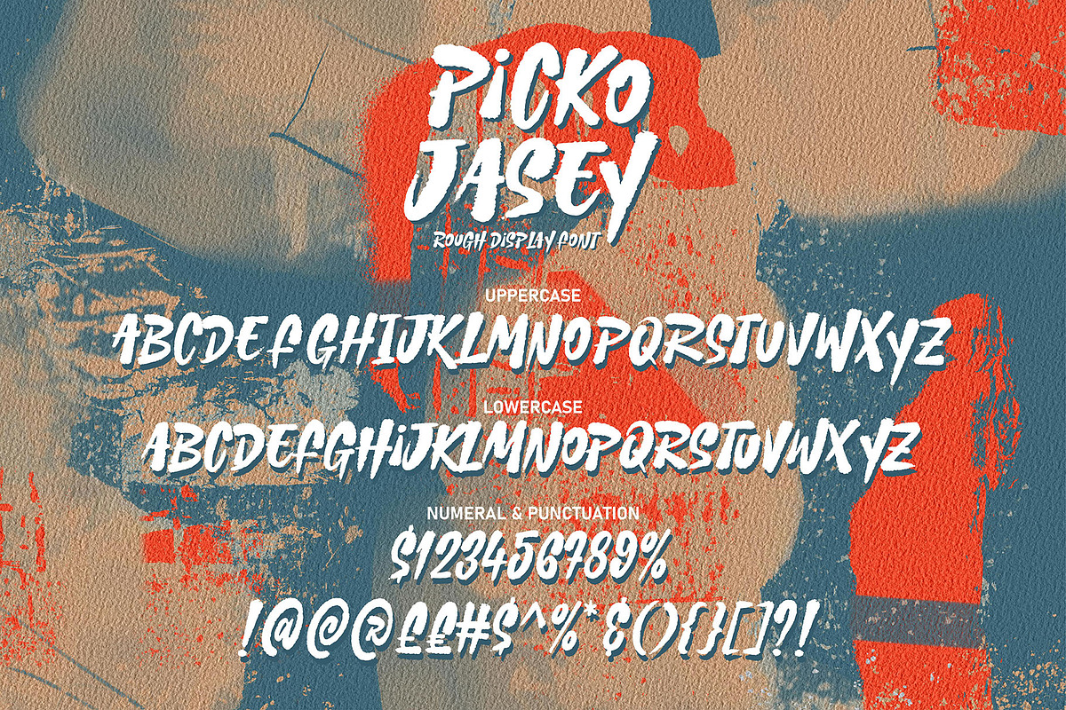 Picko Jasey - Rough Brush Font, a Handwritten Font by HanzelSpace Studio (Photo 8 of 8)