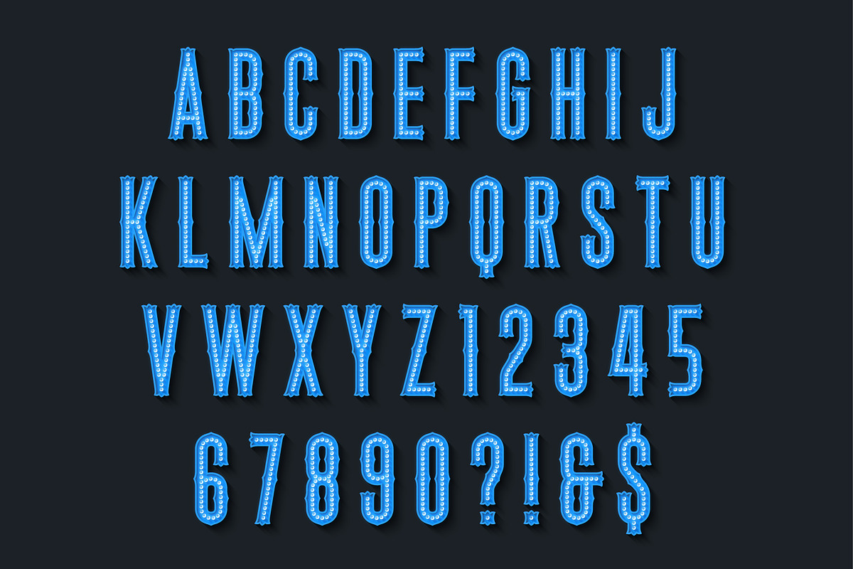 Retro marquee show alphabet, an Object Graphic by RevelStockart (Photo 6 of 10)