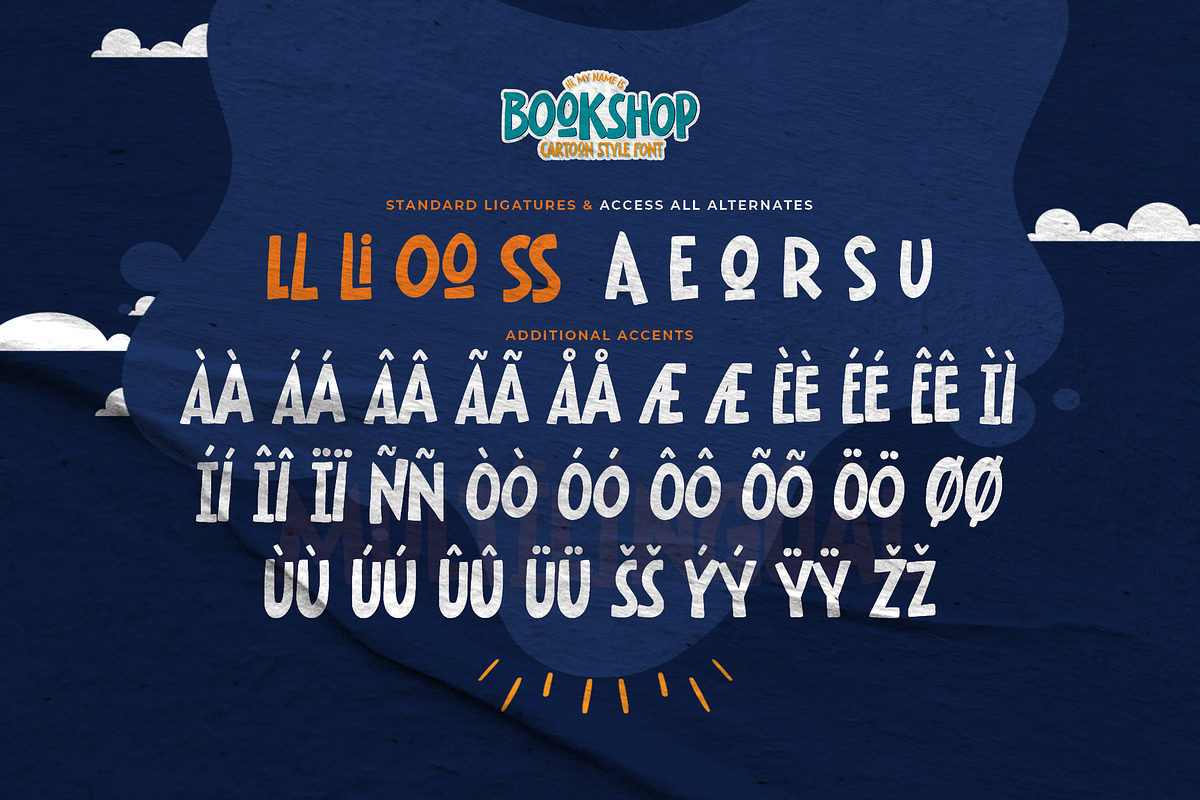 Bookshop - Cartoon Style Font, a Sans Serif Font by Gassstype (Photo 7 of 9)