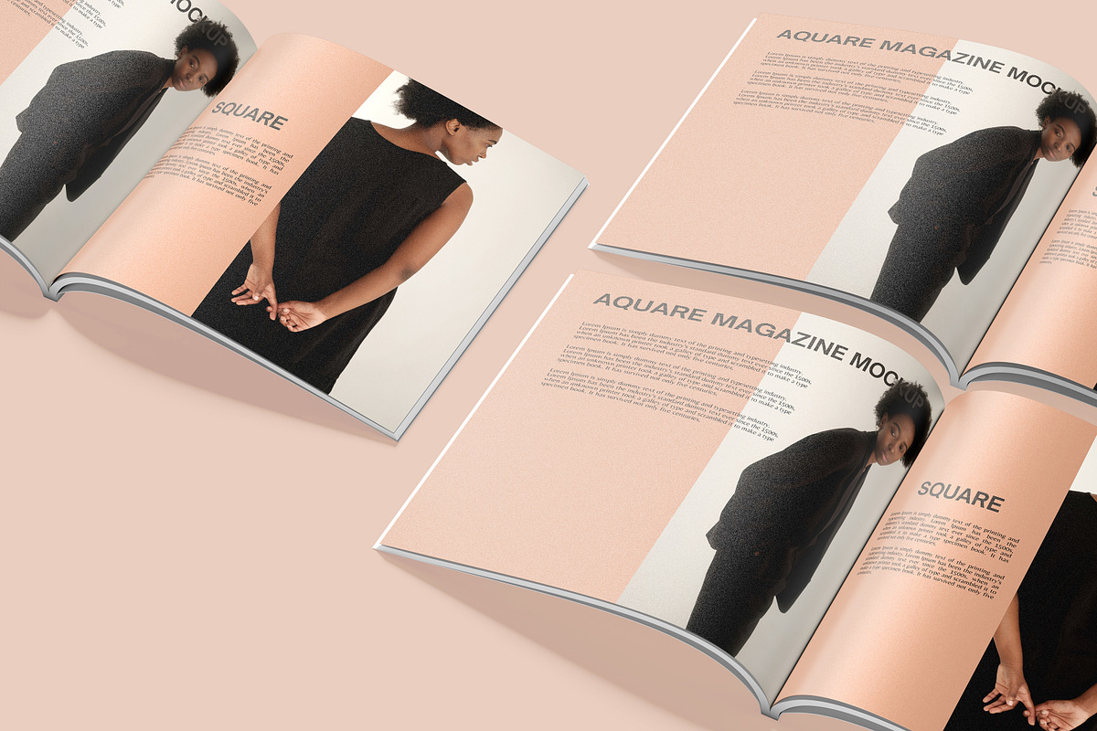 Square Magazine Mockup, a Print Template by safrizalstudio (Photo 7 of 7)