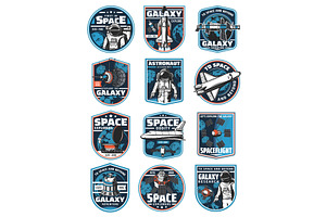 Galaxy, Rocket, Outer Space Icons