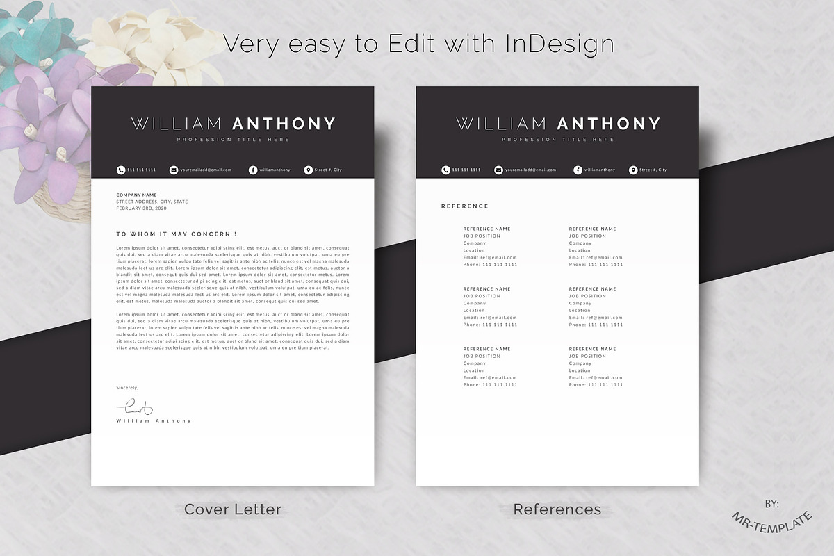 Resume/CV 4 Pages Word, a Resume Template by Mr-Template (Photo 3 of 5)