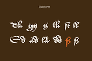 Valerius Elegant Blackletter Script, a Blackletter Font by kaer_shop (Thumbnail 11 of 13)