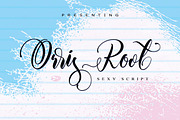 Orris Root, a Script Font by individuel (Thumbnail 1 of 7)