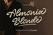 Almonia Blonde – Beautiful Script, a Script Font by Sronstudio (Thumbnail 1 of 17)
