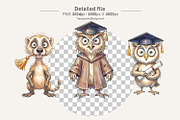 Funny Animal Graduation Sublimation, an Illustration by Artnoy (Thumbnail 3 of 8)