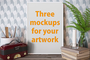 3 poster mockup bundle