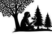 peaceful moment silhouette, an Illustration by Amazin_art (Thumbnail 29 of 46)