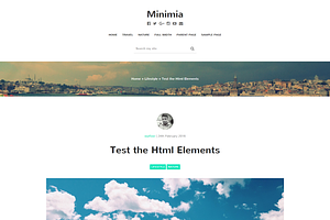 Minimia-Content Focused Bootstrap WP