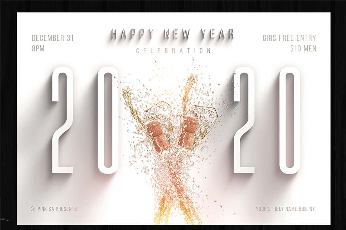 NYE Celebration Flyer, a Flyer Template by GraphicDiamonds (Photo 6 of 6)