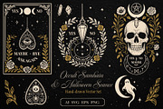 Occult Samhain & Halloween Seance, a Seasonal Illustration by Christine Krahl (Thumbnail 1 of 9)