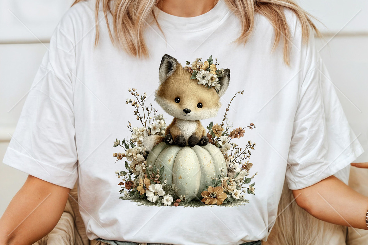 Whimsical Fall Autumn Animals PNG, a Seasonal Illustration by Canvas Craft (Photo 6 of 10)