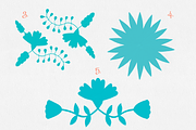 Turquoise Otomi Clipart Collection, an Animal Illustration by Minky Moo Creations (Thumbnail 4 of 10)